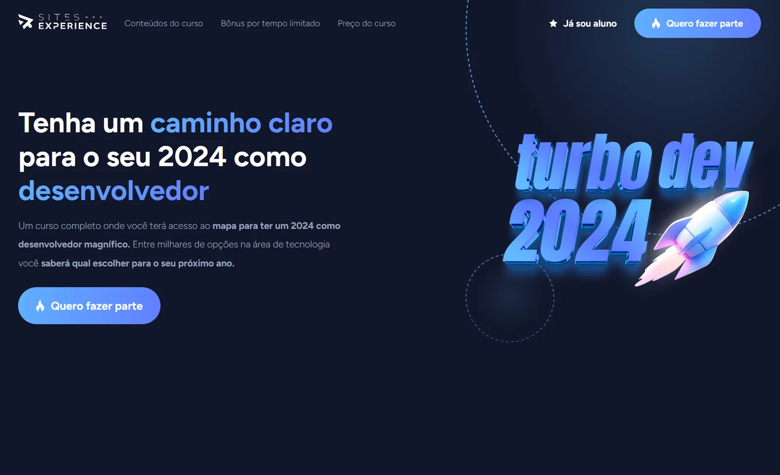Tela de Turbo Dev 2024