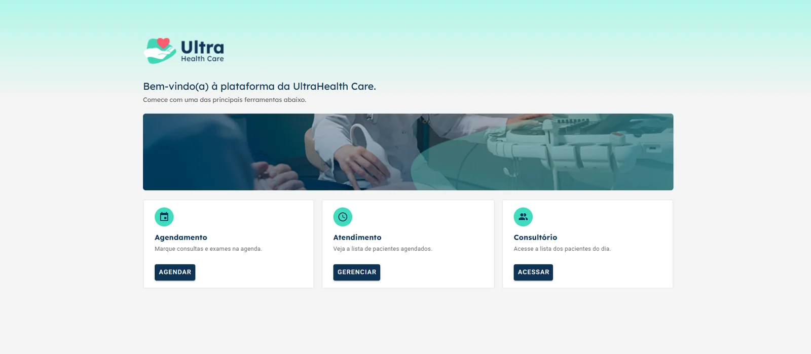 Tela de Ultra Health Care